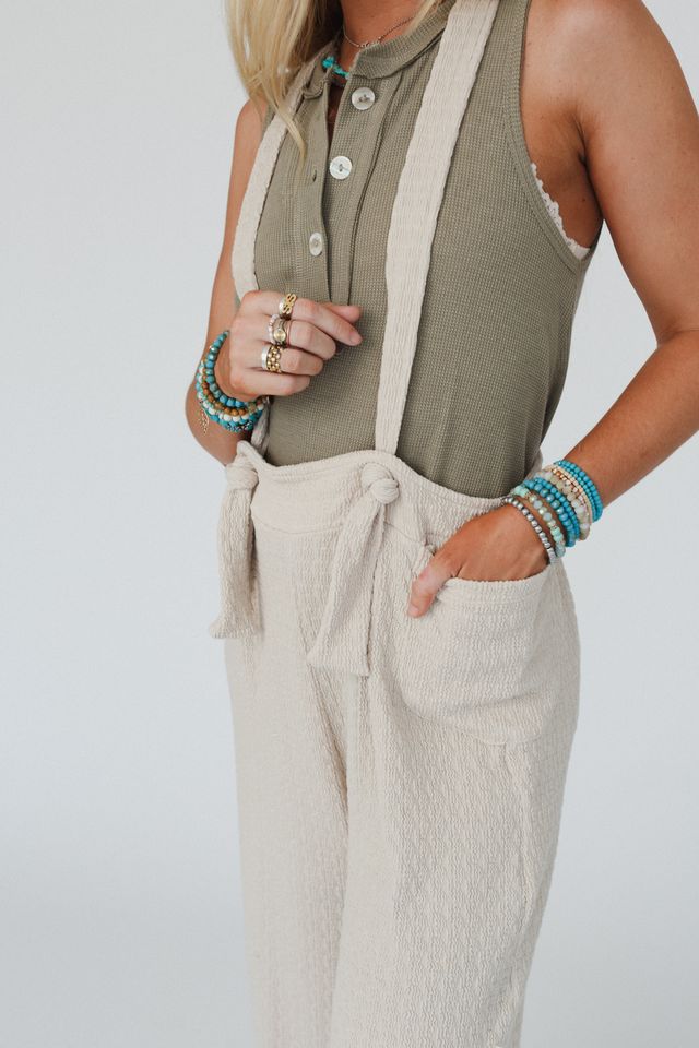 The Nest Lilia Jumpsuit - Oat Milk