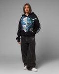 Loiter X WWE Stone Cold Beef Vintage Zip Hoodie Black