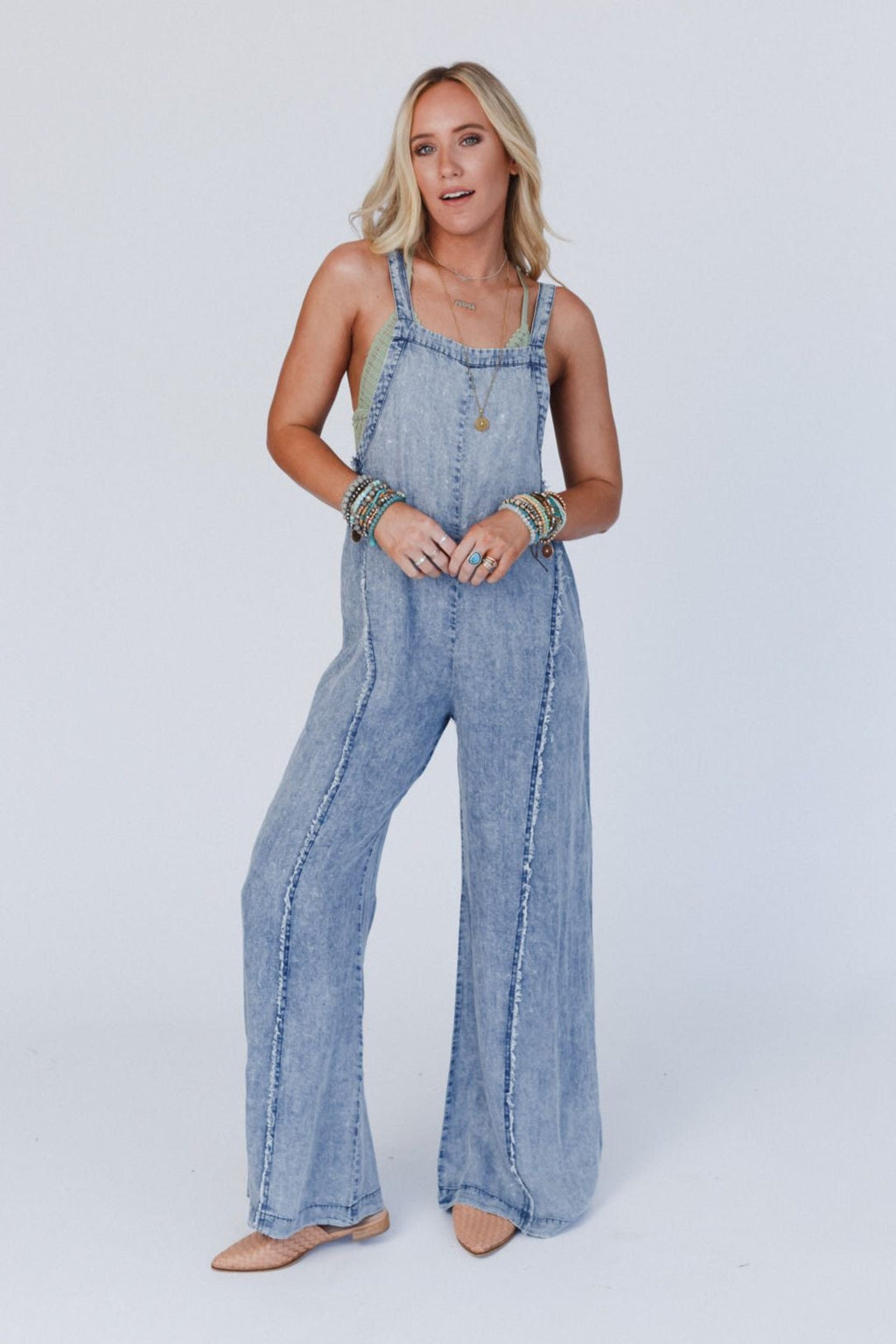 Harley Washed Jumpsuit - Denim - Pre Order