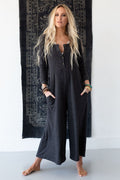Simply Comfort Jumpsuit - Dark Gray - Pre Order