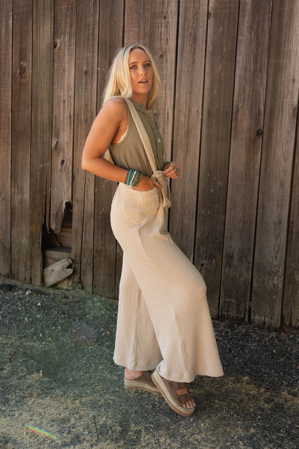 The Nest Lilia Jumpsuit - Oat Milk