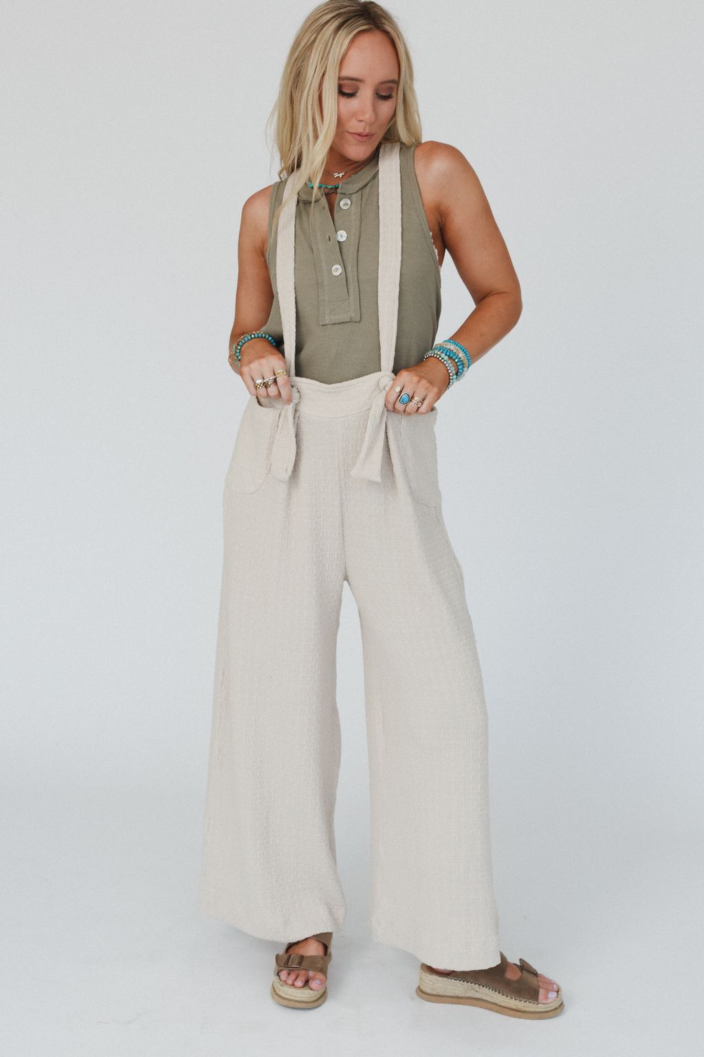 The Nest Lilia Jumpsuit - Oat Milk